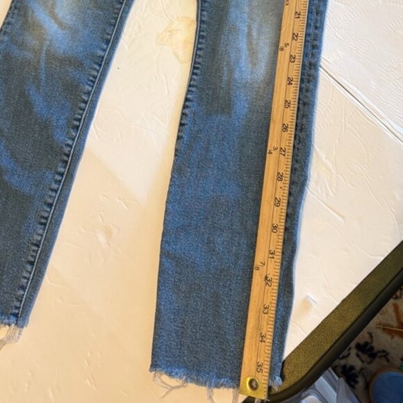 MOTHER Jeans High Waisted Looker Jeans Ankle Fray size 26 - Picture 8 of 9